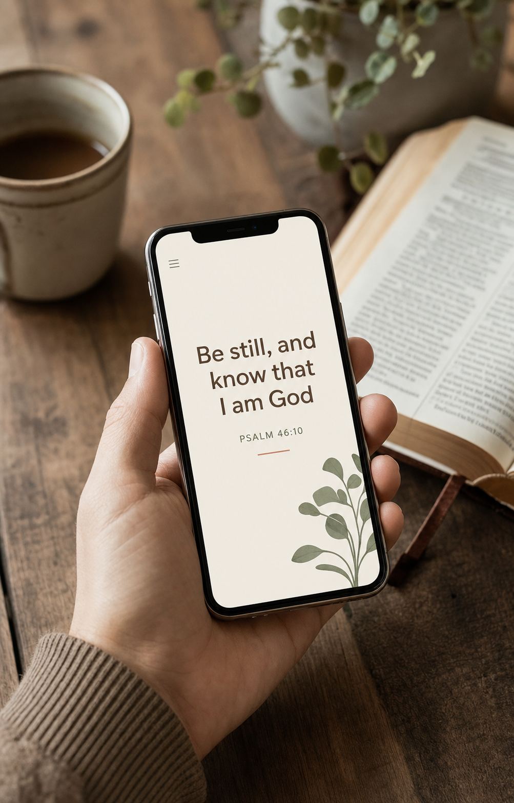 My Shepherd app — scripture-based answers on a phone